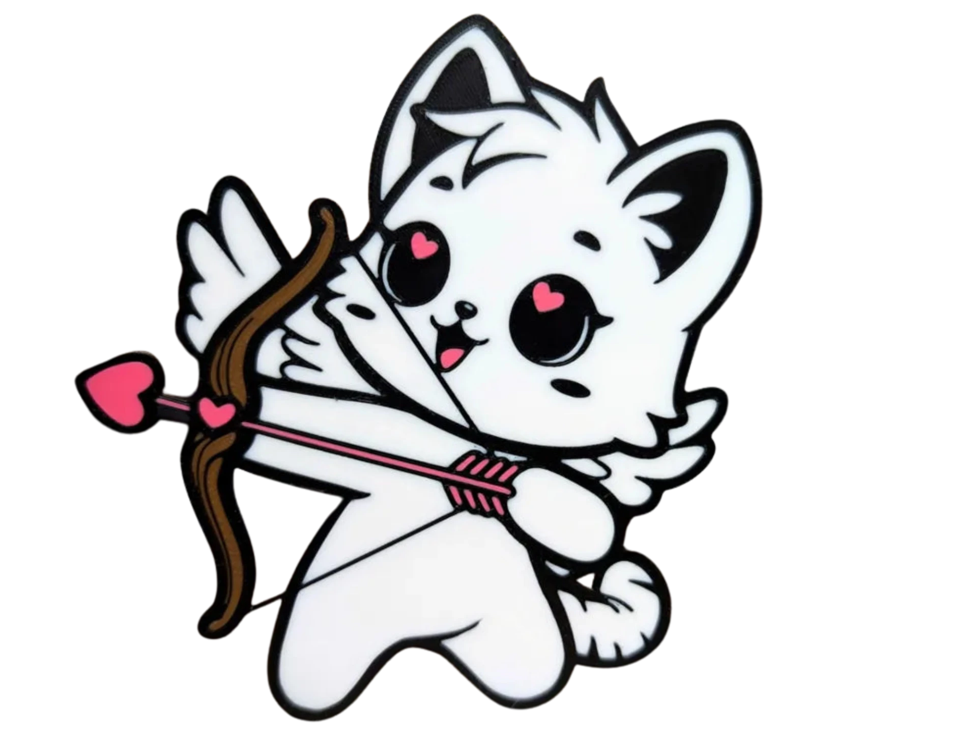 Cupid Cat Valentines Day Decoration