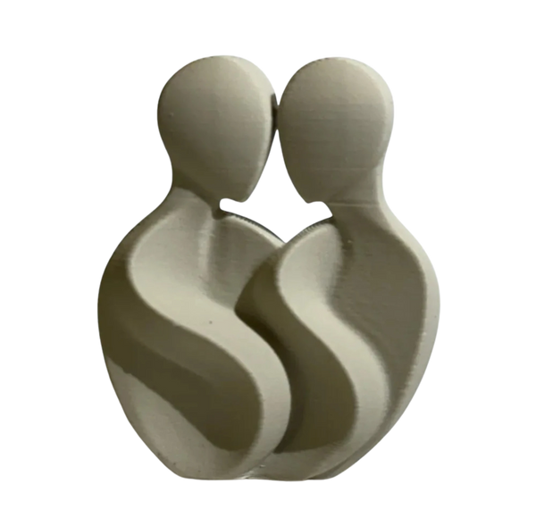 couple scultpture minimalistic Valentines day