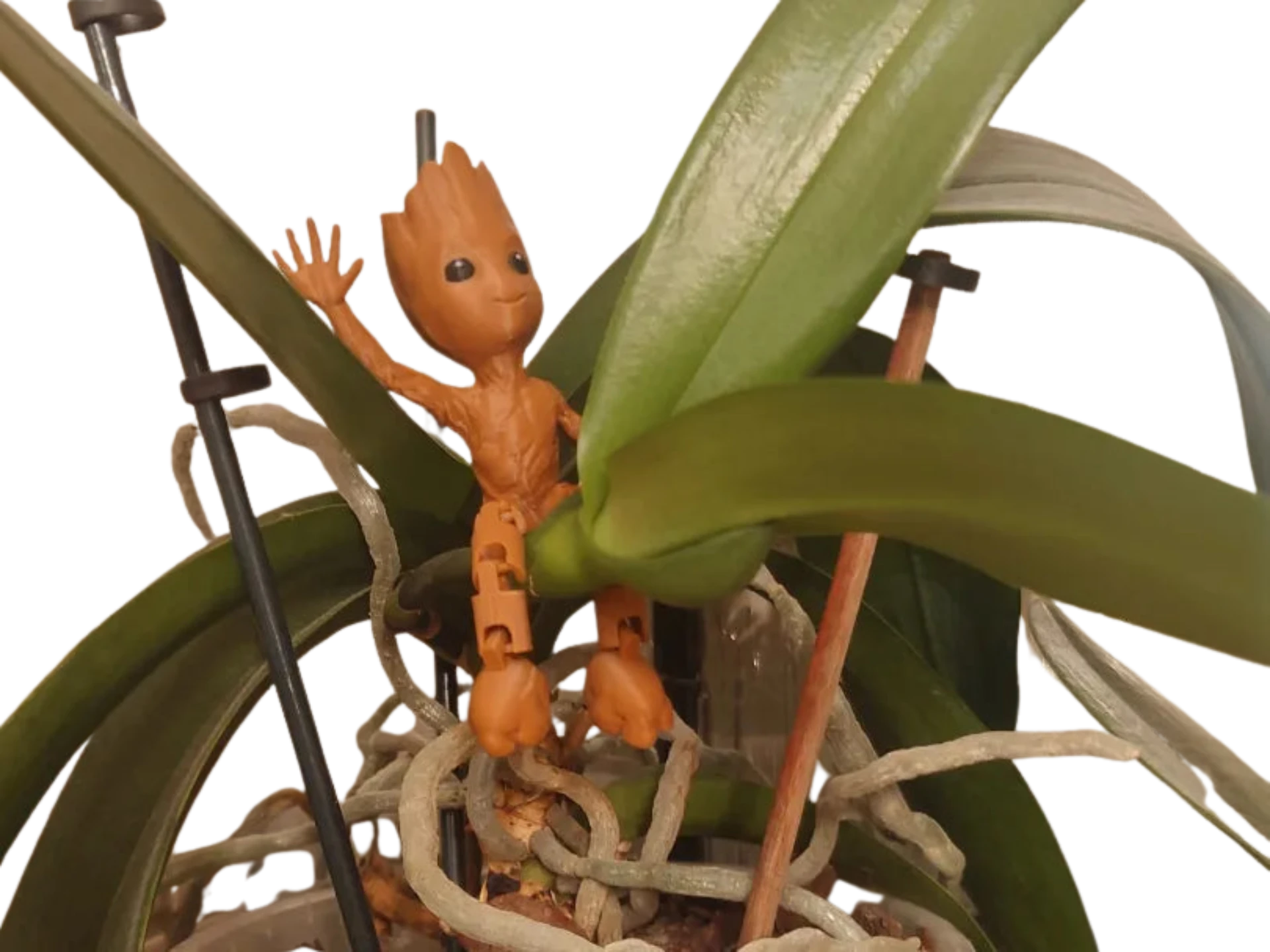 Colorful Articulated Baby Groot Without Keychain Remixed