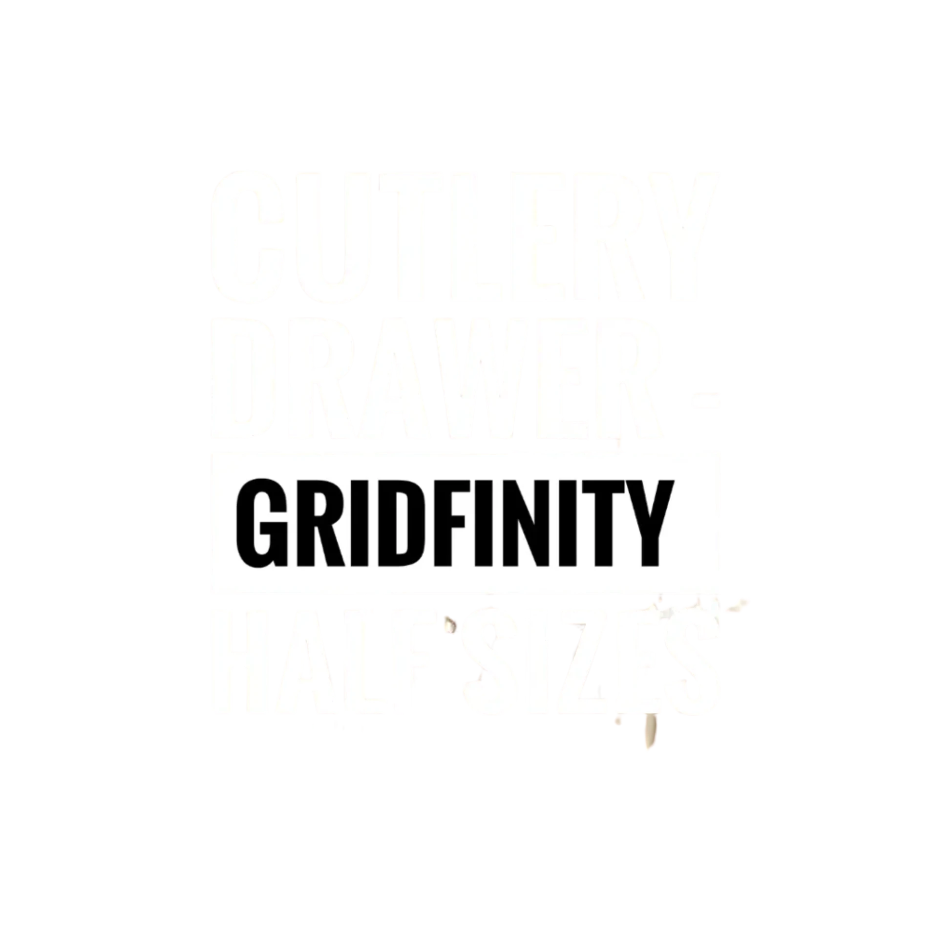 Gridfinity Kitchen Drawer (half sizes) Remixed