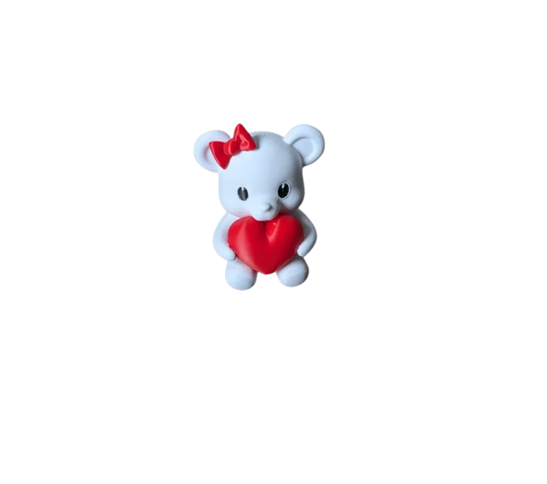Cute little bear with heart