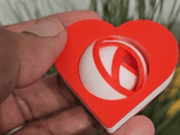 Fidgety Heart Gyro Fidget Spinner