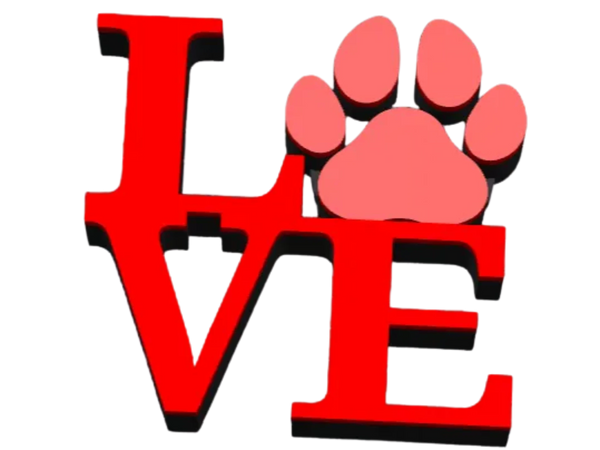 Love Paw Print