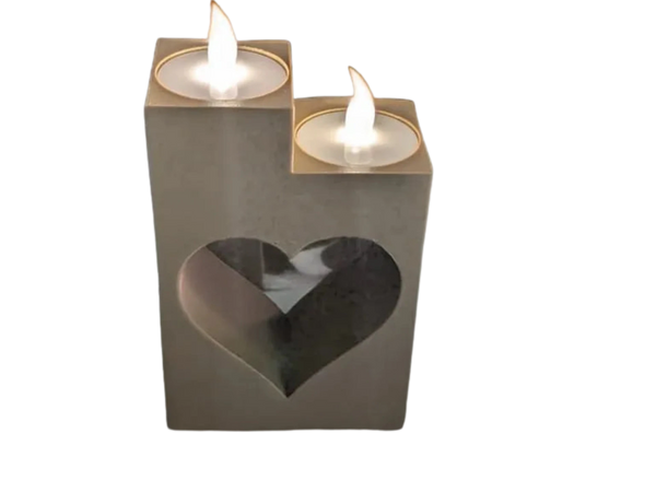 Tea light hearth decor