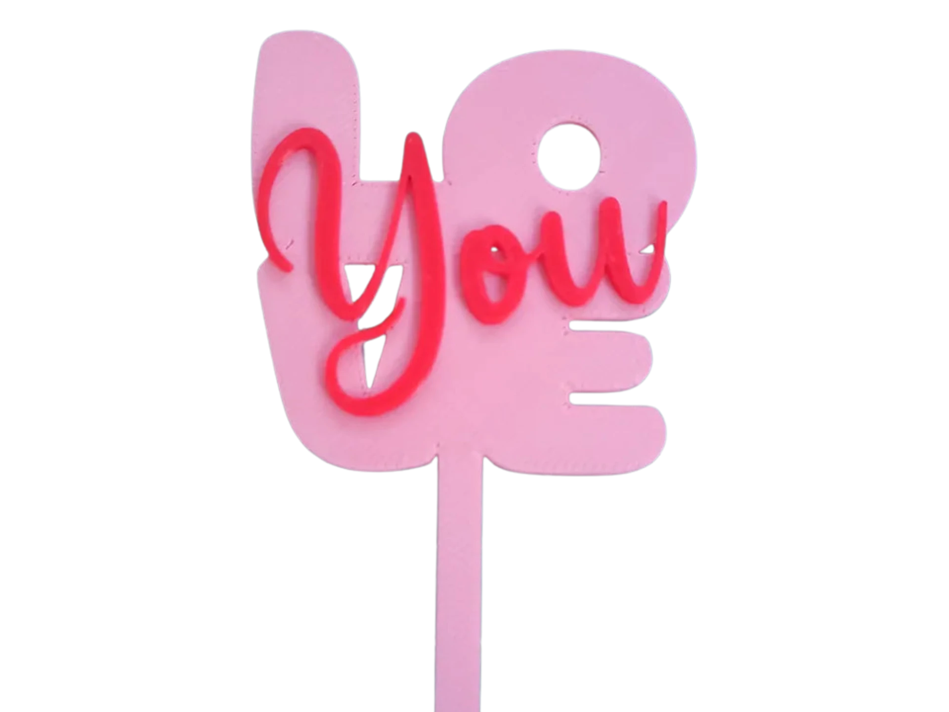 LOVE YOU CAKE TOPPER VALENTINE SPECIAL