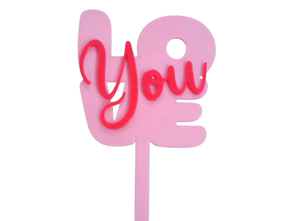 LOVE YOU CAKE TOPPER VALENTINE SPECIAL