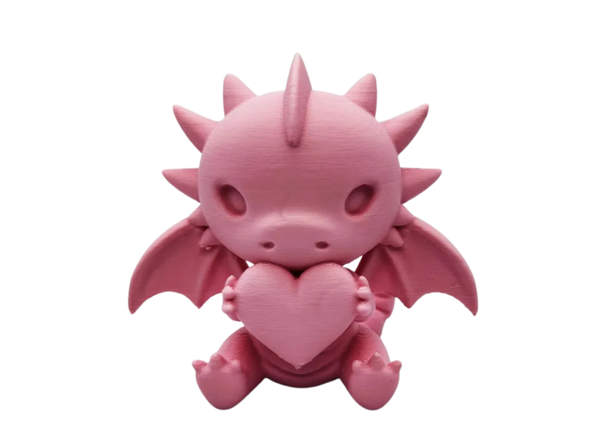 Cute Sitting Dragon with Heart Figure