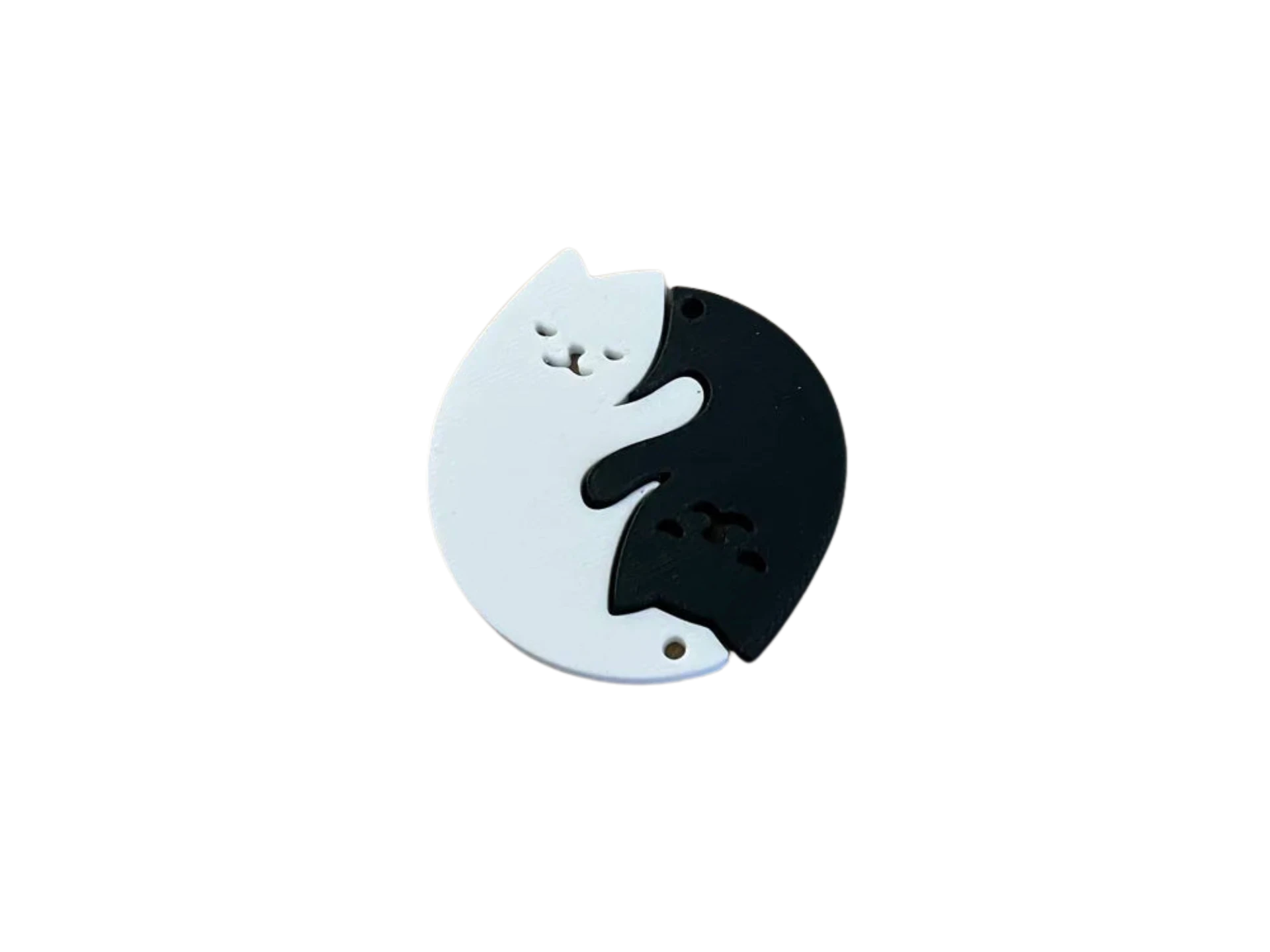 Couple Cats Keychain