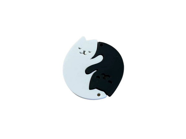 Couple Cats Keychain