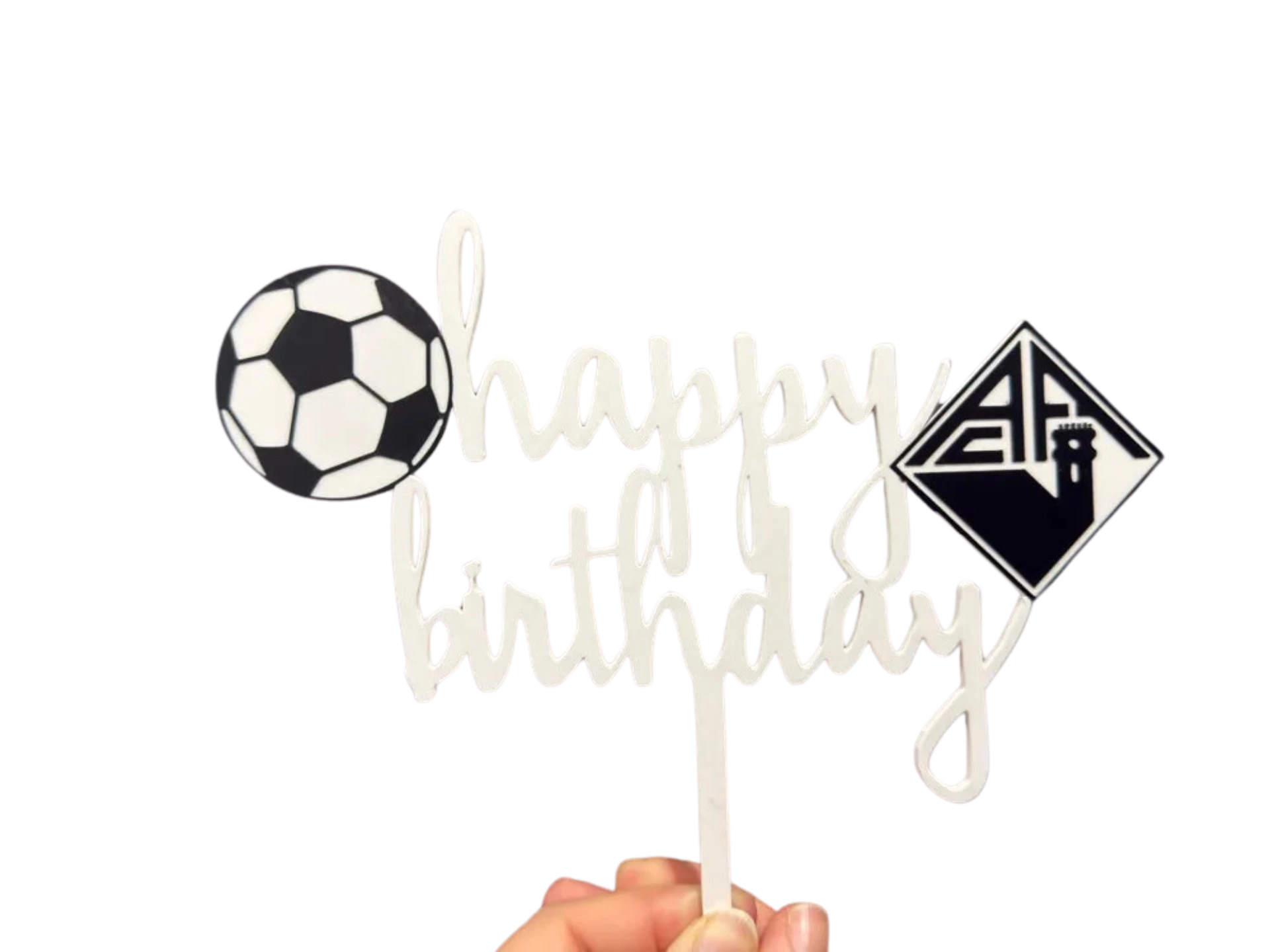 Happy Birthday Football Cake Topper