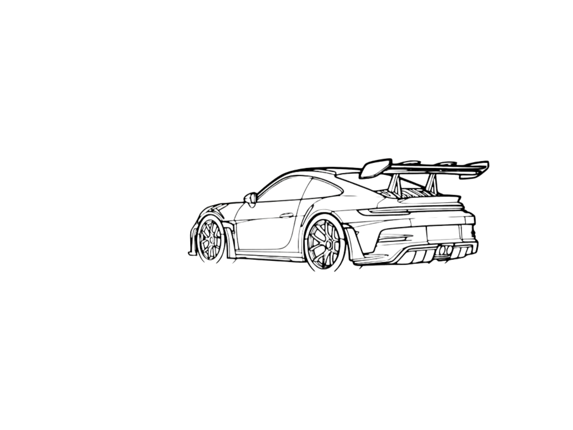 Porsche 911 GT3 RS Wall Art