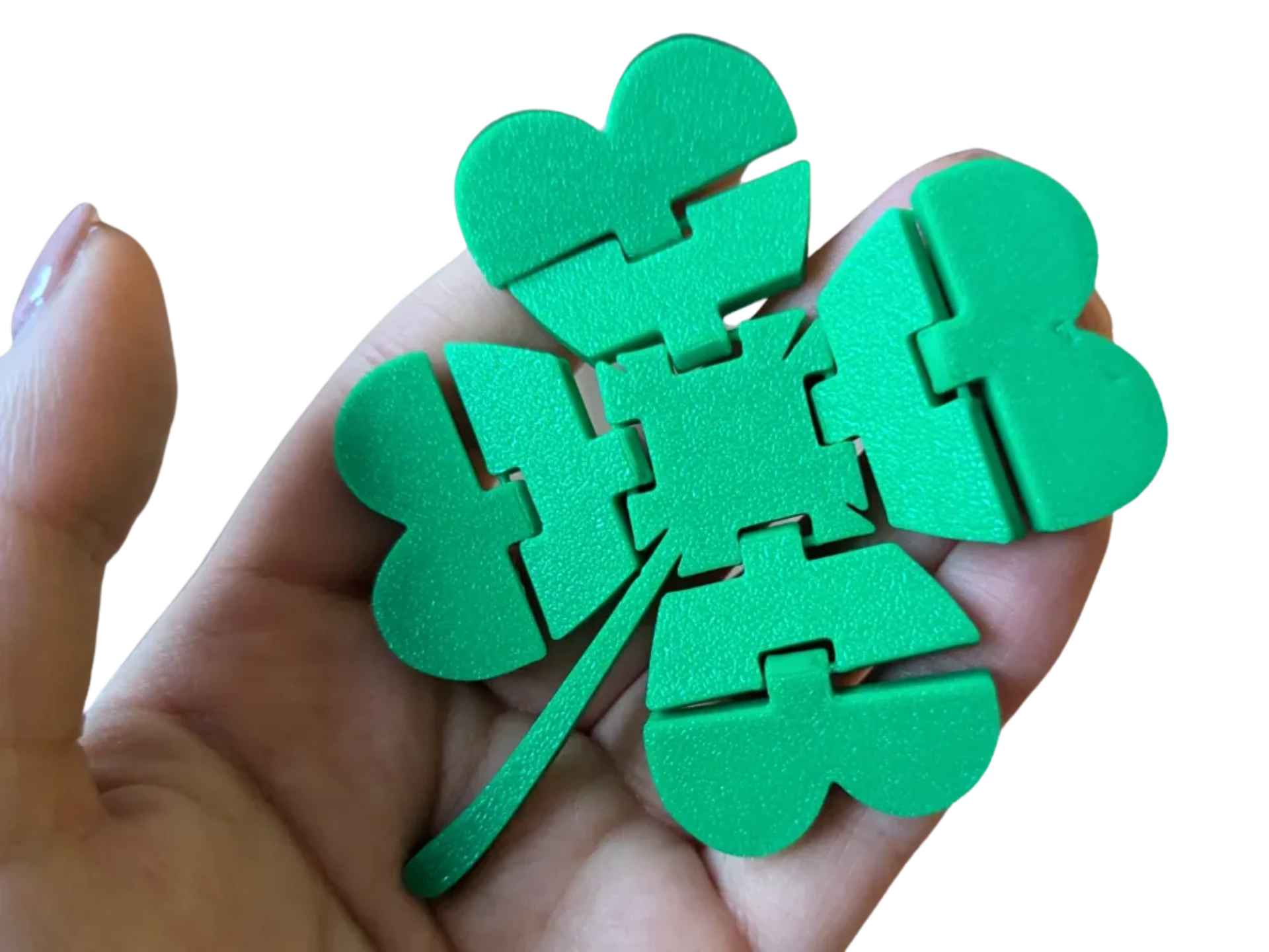 St Patricks Day Lucky 4 Leaf Clover Fidget Toy