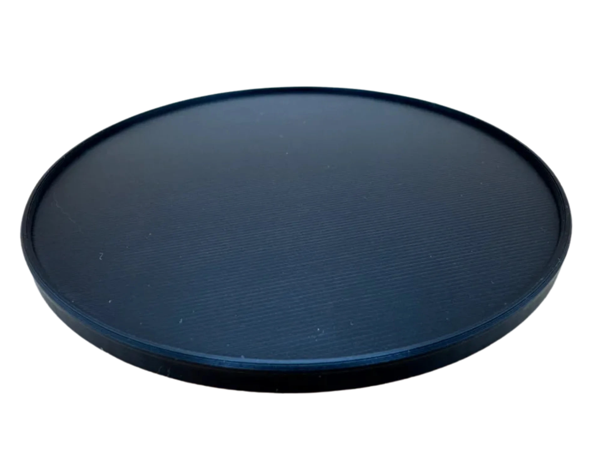 Drink coaster 100x5mm with rim (plain 1 colour)