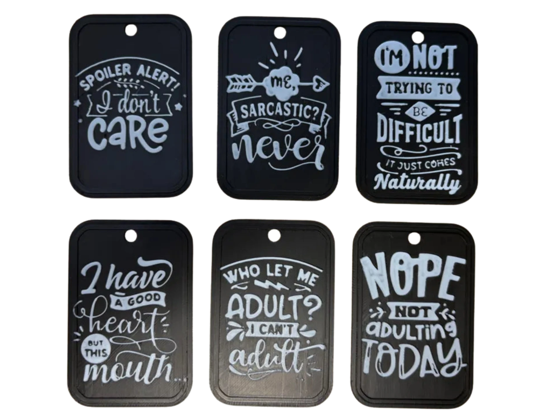 Sarcastic tag Bundle – Set of 6 Signs
