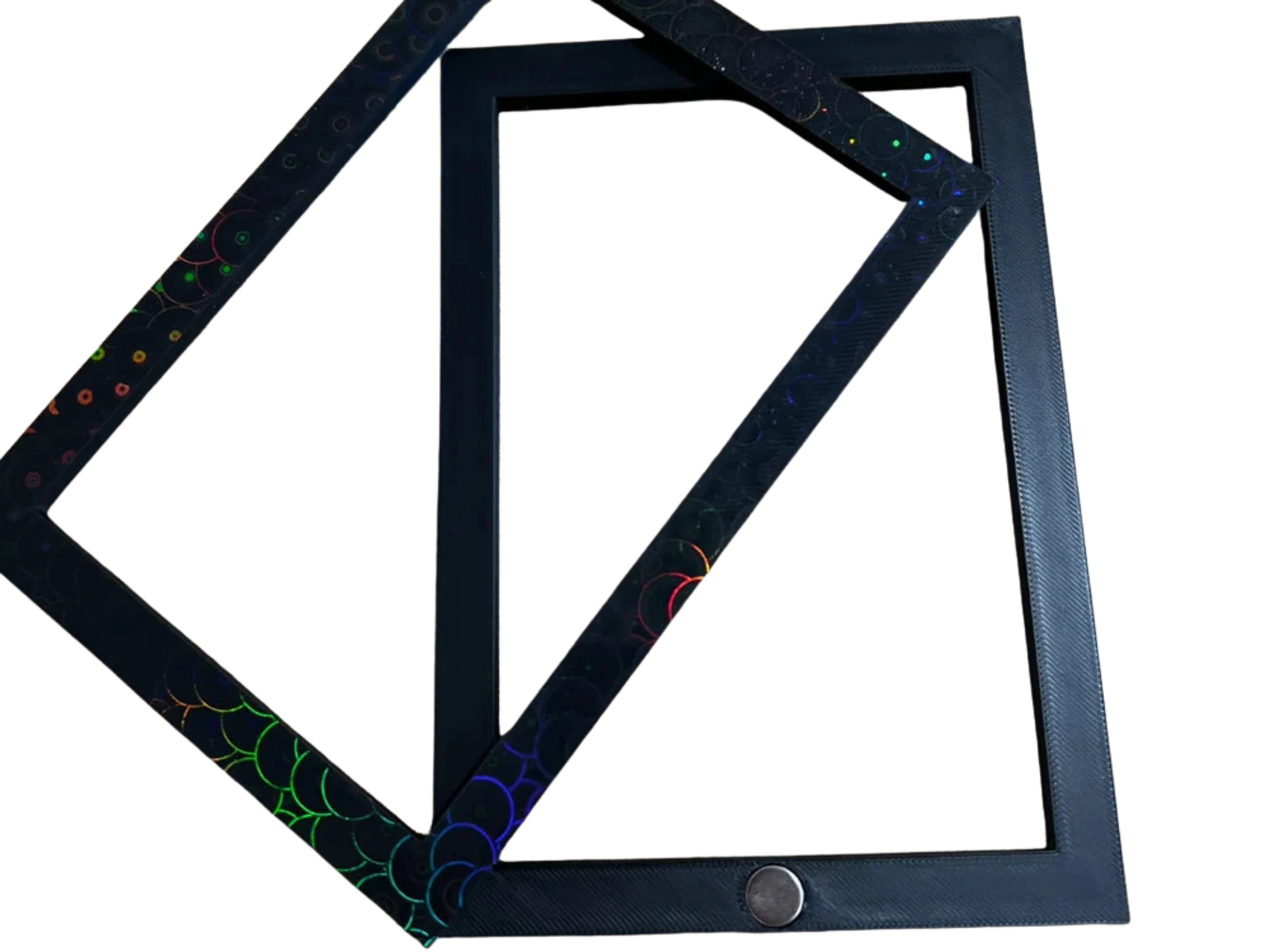 Picture frame with magnets