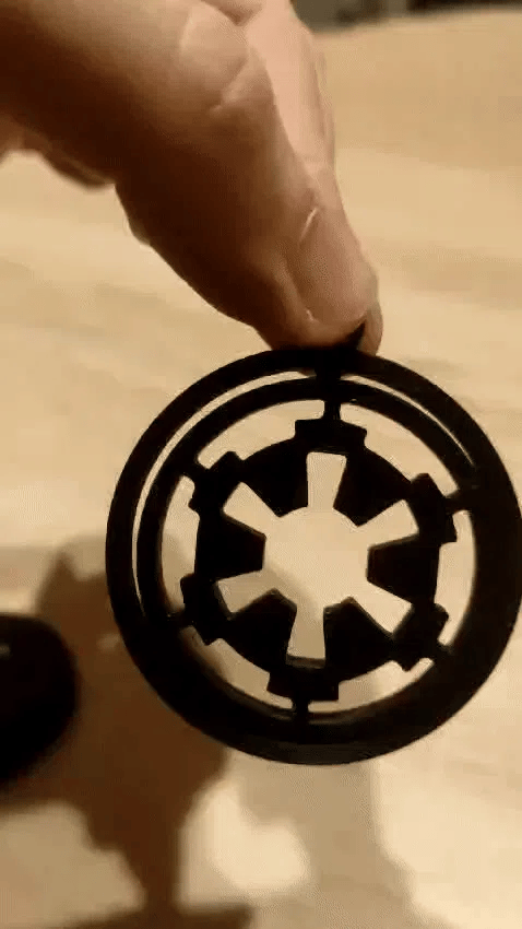 Galactic empire spinner keychain + gyro - 3 types