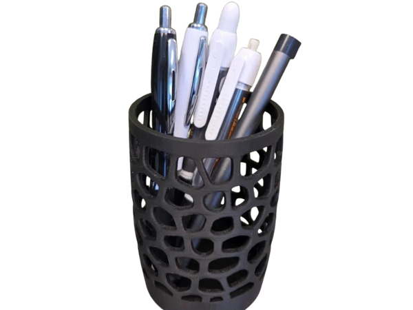 Organic pen holder / desk organizer