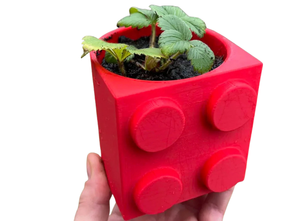 Brick, block Flowerpot, Vase