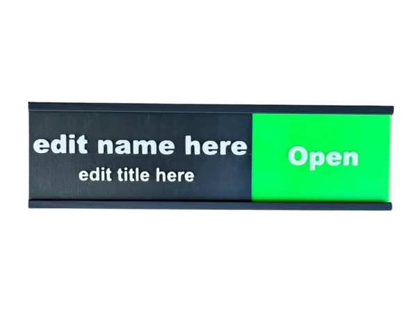 Custom Sliding Office Door Sign