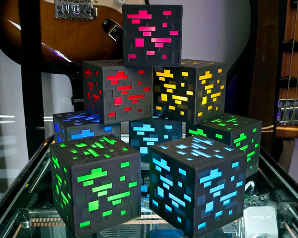 MINECRAFT ORE TEA LIGHT BOX