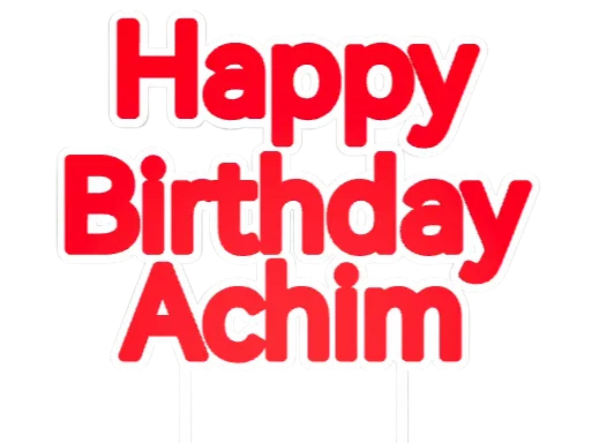 Cake Topper Achim Remixed