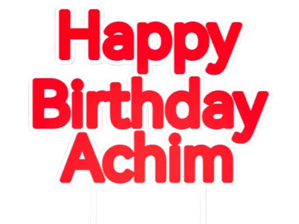 Cake Topper Achim Remixed