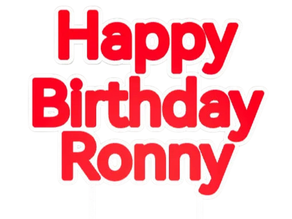 Cake Topper Ronny Remixed