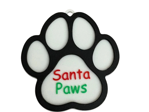Santa Paws Christmas Ornament