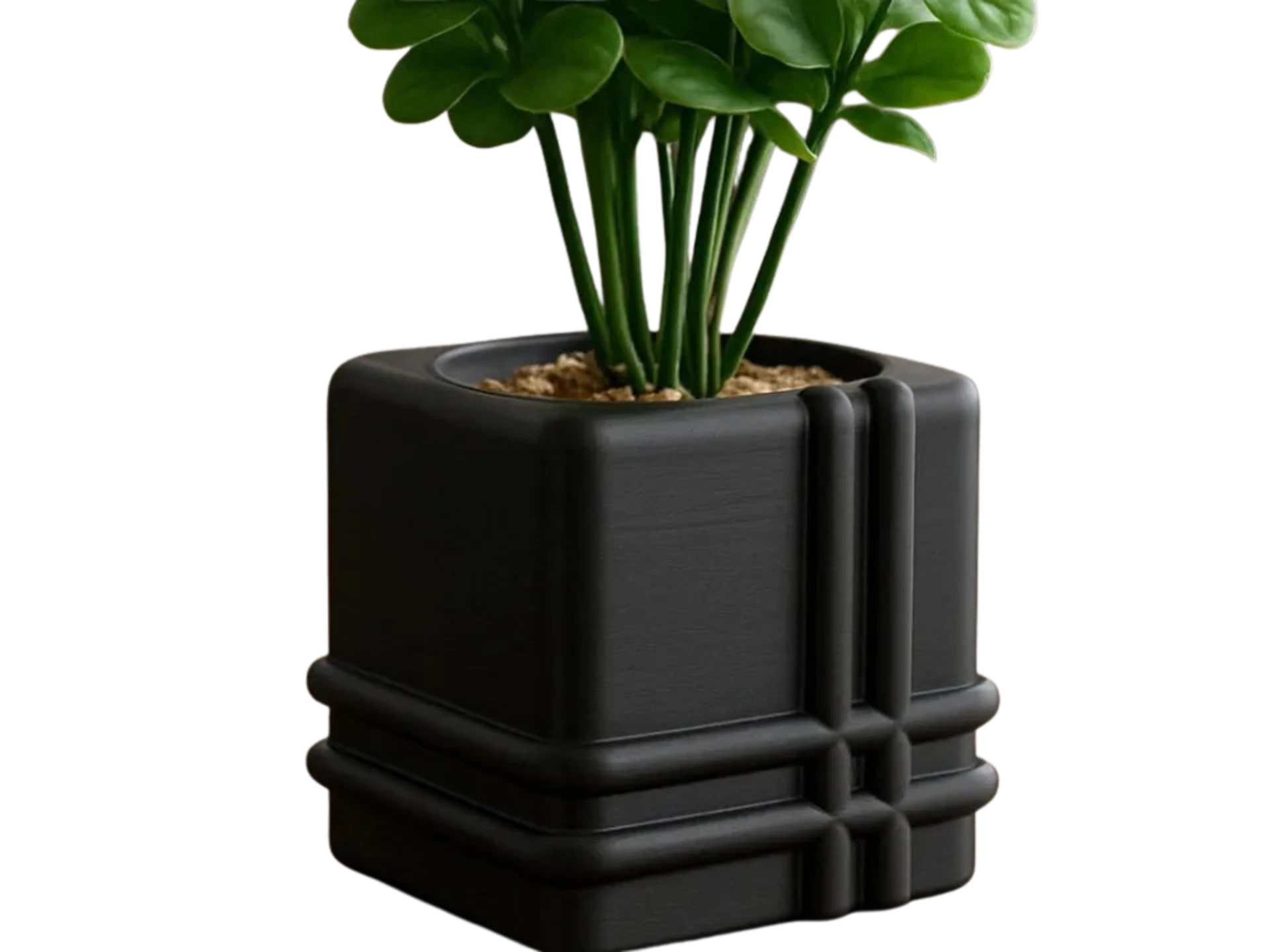 Modern Pipe Square Vase | Fast & Clean Print