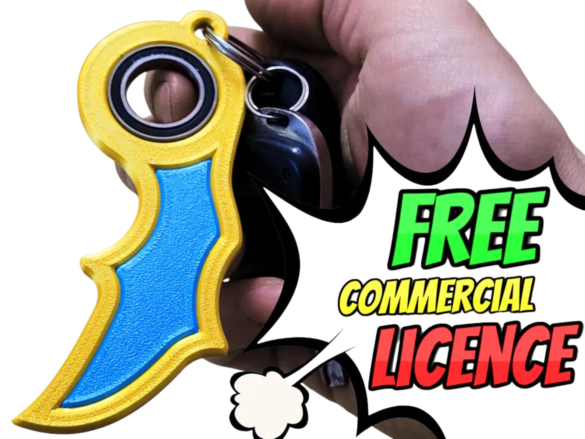 Keychain keyrambit spinner #11