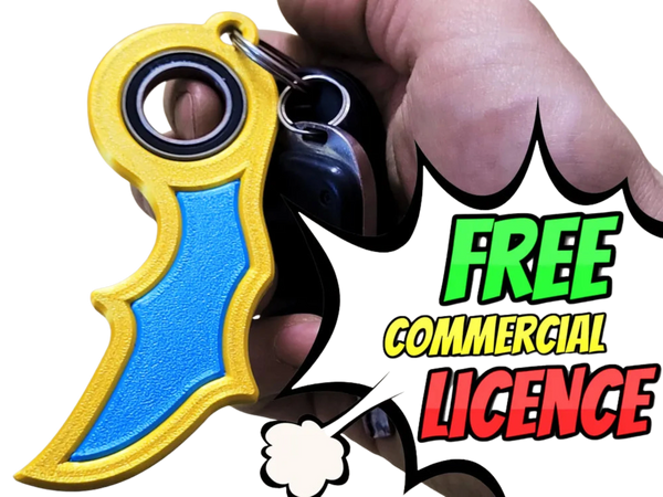 Keychain keyrambit spinner #11