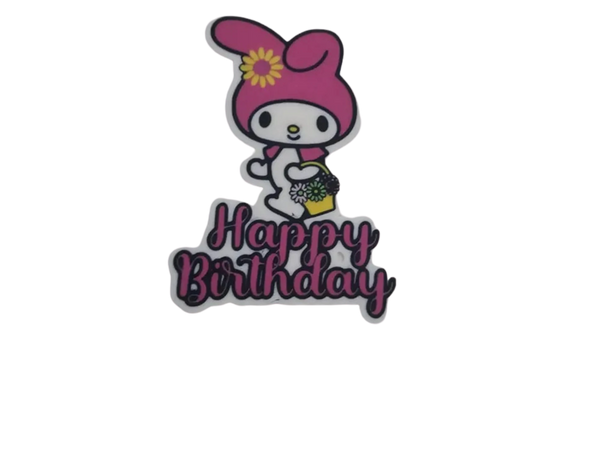 My Melody Happy Birthday Cake topper