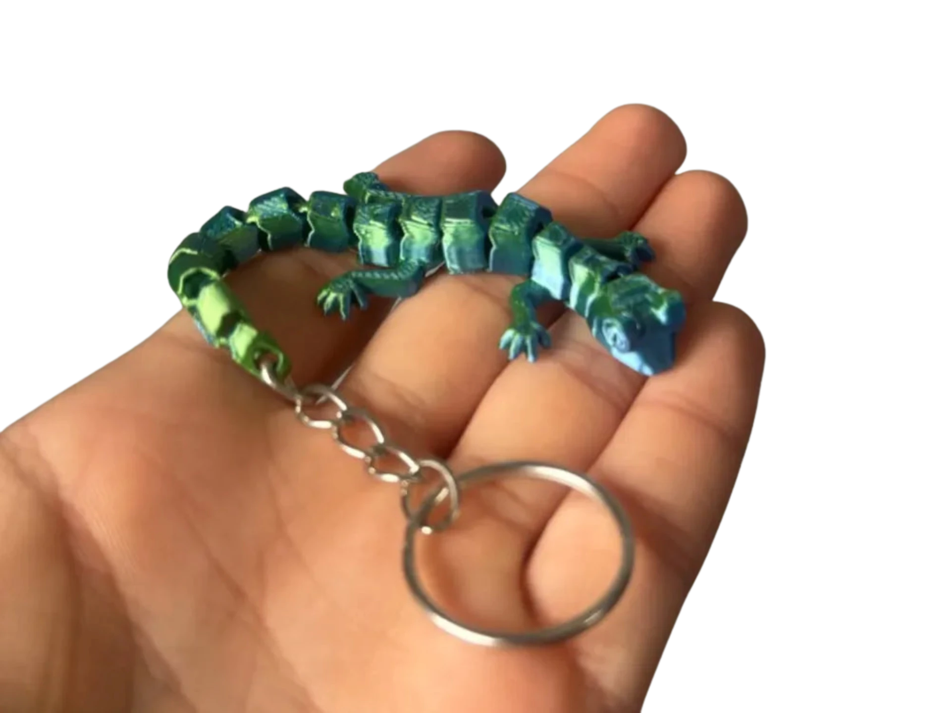 flexi lizard keychain