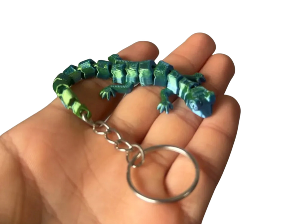 flexi lizard keychain