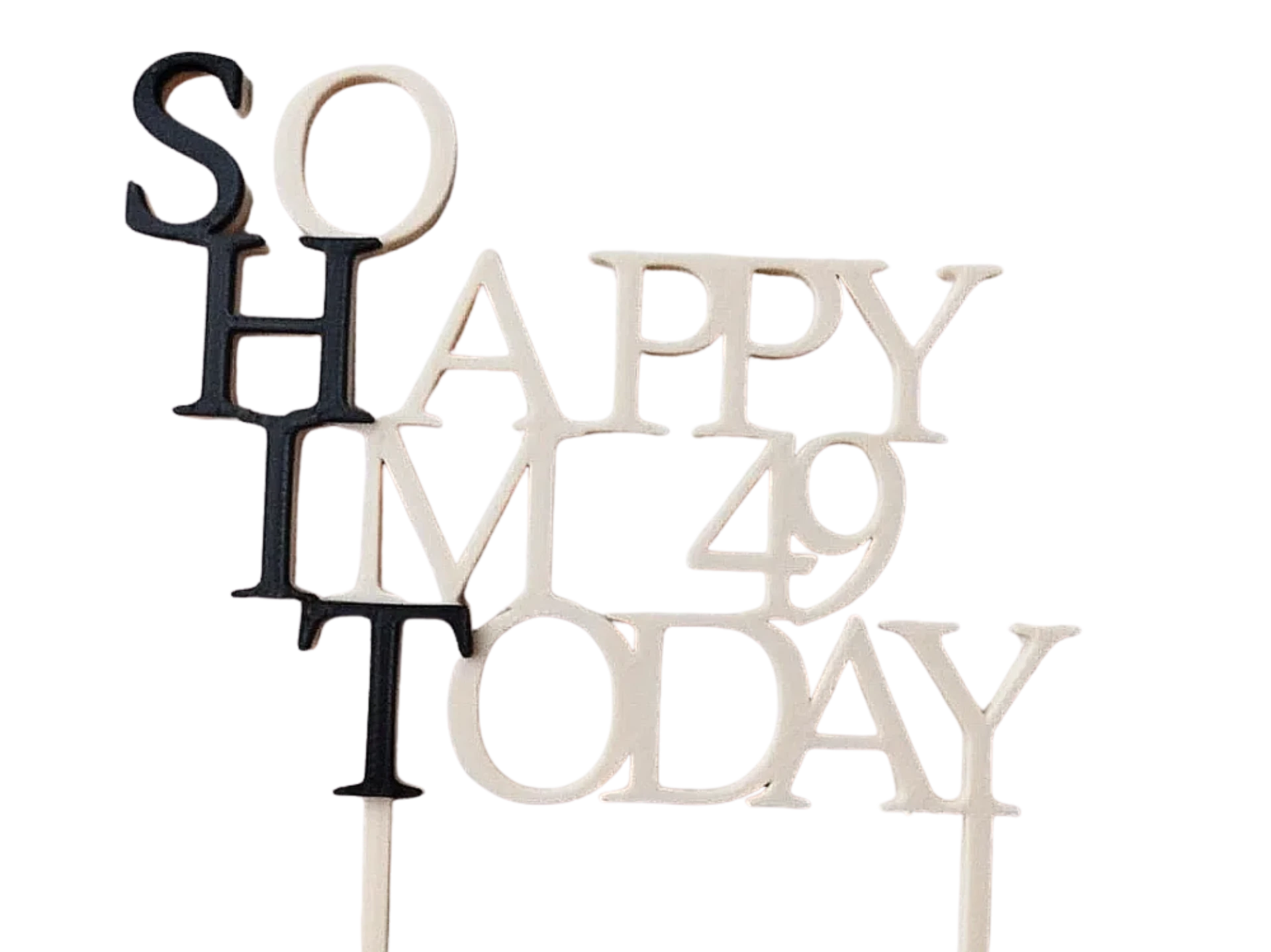 SHIT cake topper