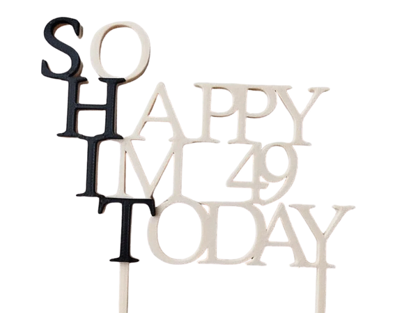 SHIT cake topper