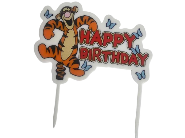 Tigger Cake topper Happy Birthday