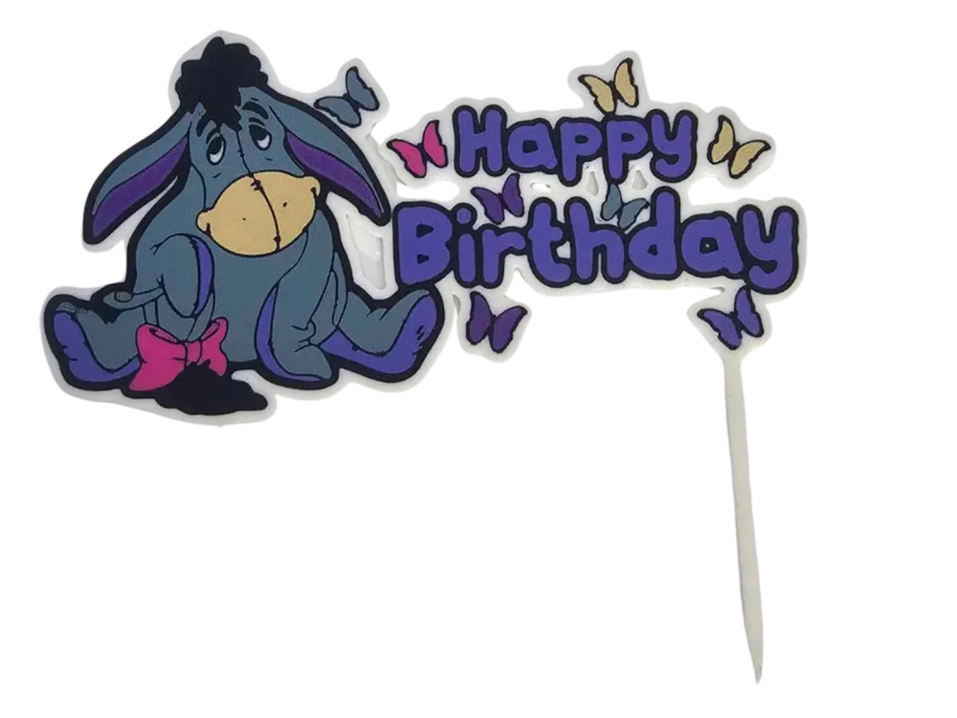 Eeyore Happy Birthday cake topper