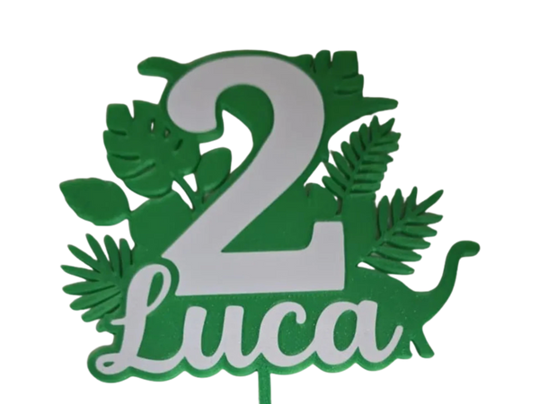 Luca 2 Dinosaur Cake Topper