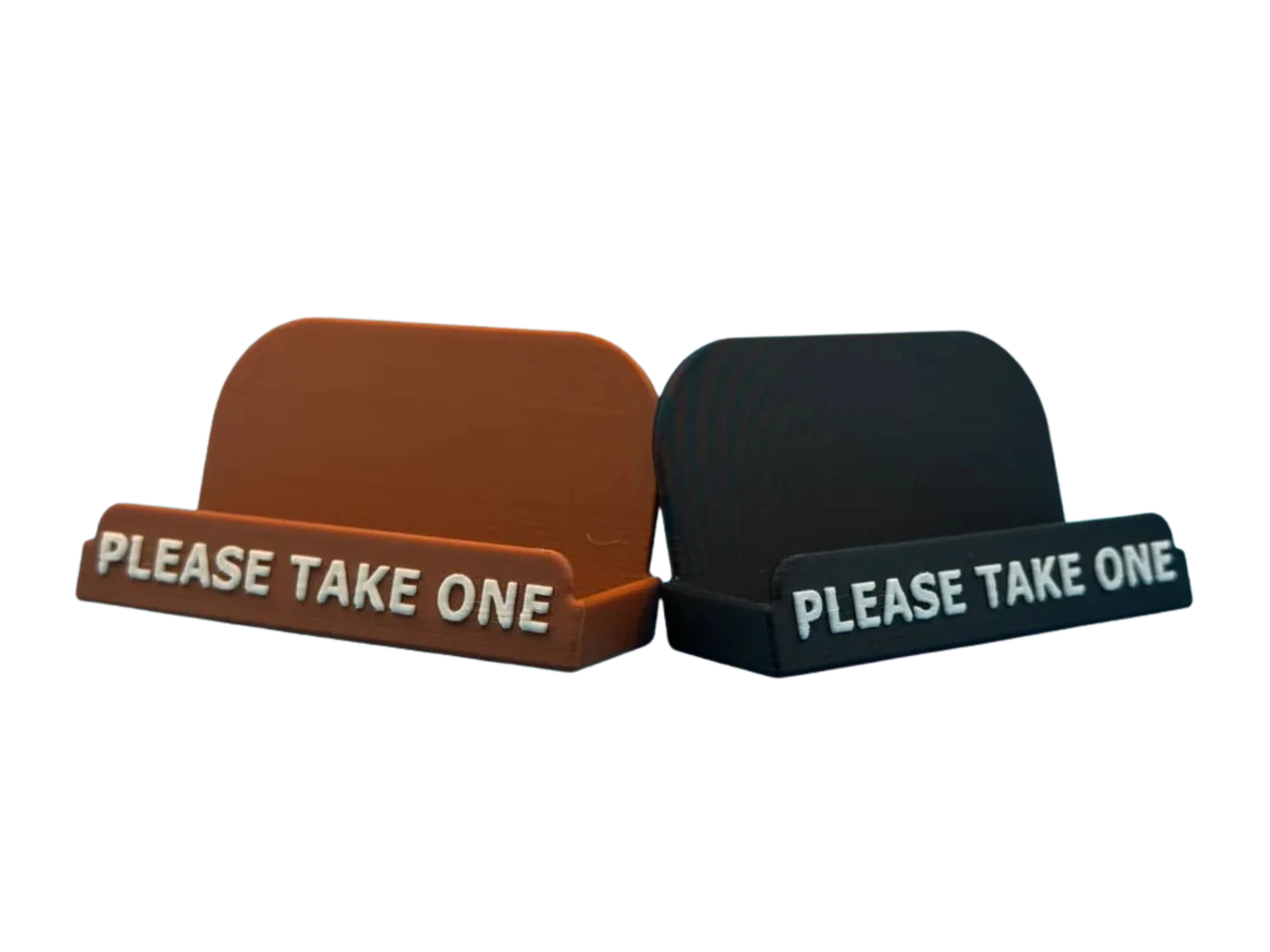 Business Card Holder with Please Take One sign