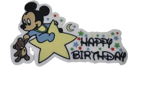 baby Mickey  happy b*day cake topper