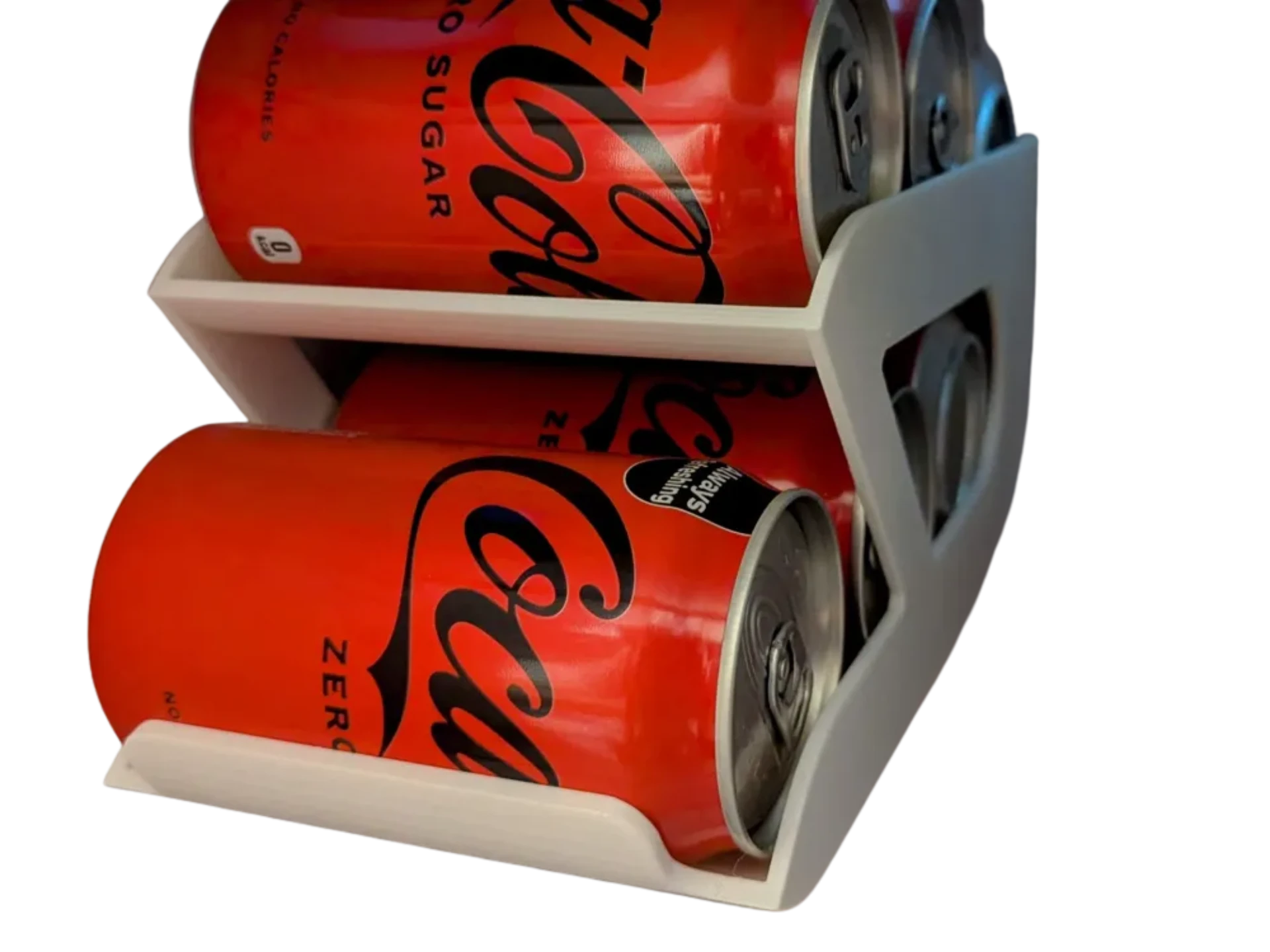 Drink can dispenser. No assembly, no supports!