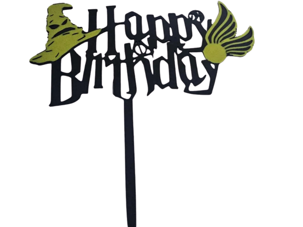 Harry Potter Happy birthday cake topper