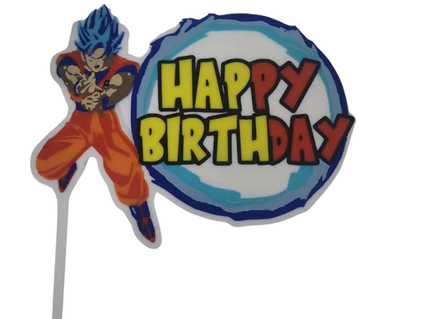 Dragon ball z Goku cake topper