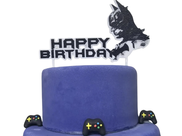 Batman Happy Birthday cake topper