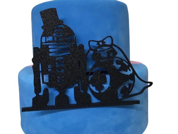 Starwars wedding r2d2 & bb-8 floating topper