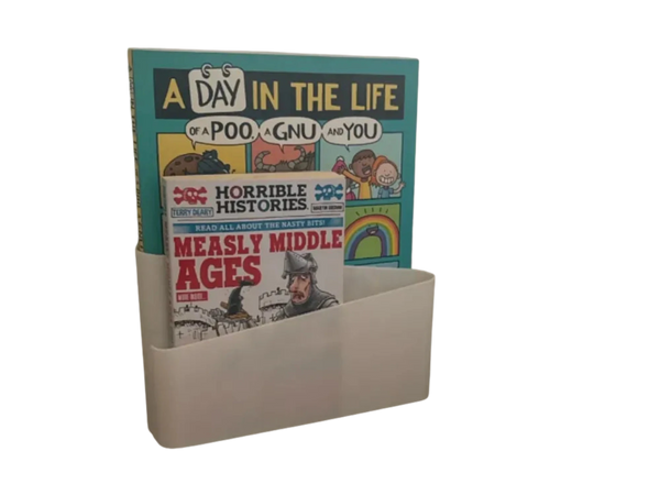 Newspaper and magazine wall holder
