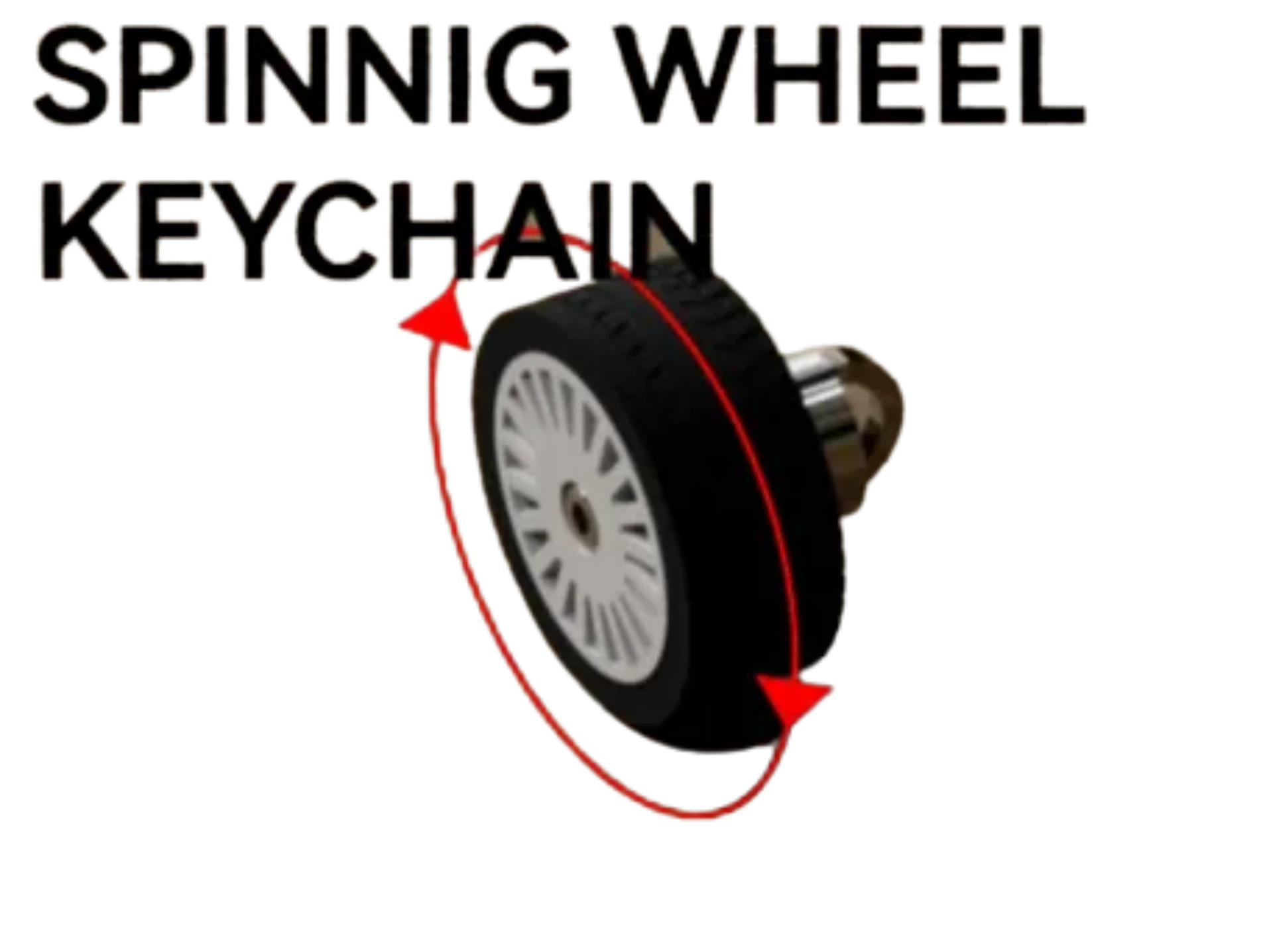 Spinning-Wheel Keychain