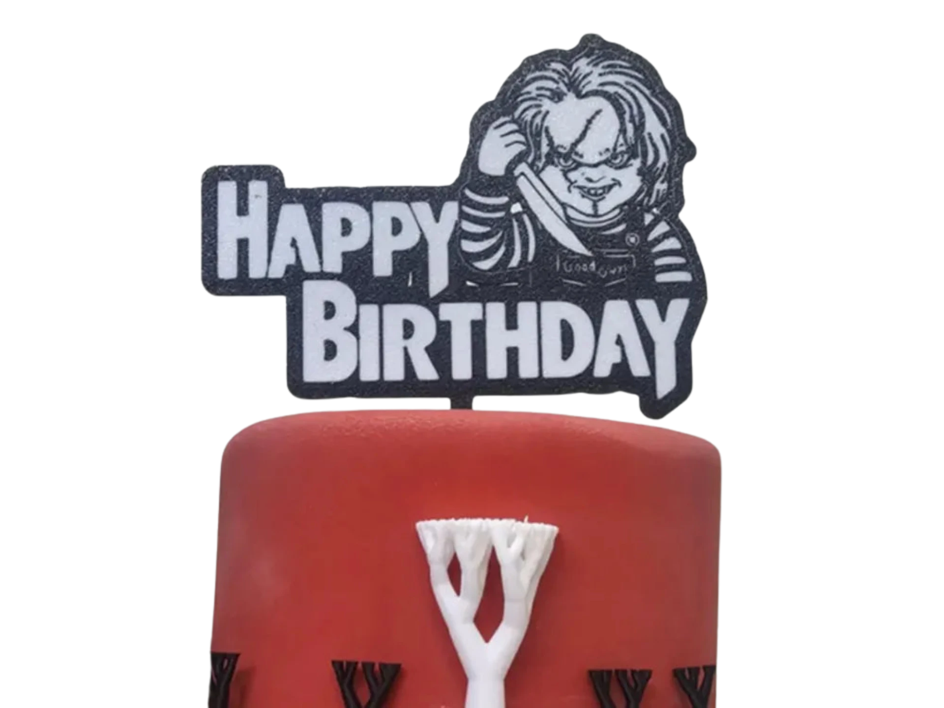 Chucky Happy Birthday cake topper