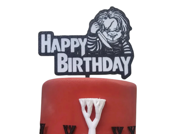Chucky Happy Birthday cake topper
